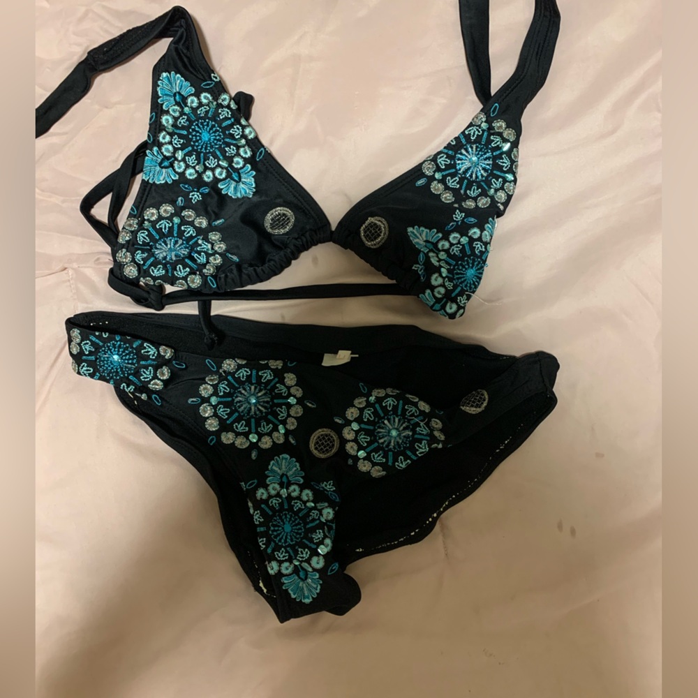 Vintage Beaded Swimsuit